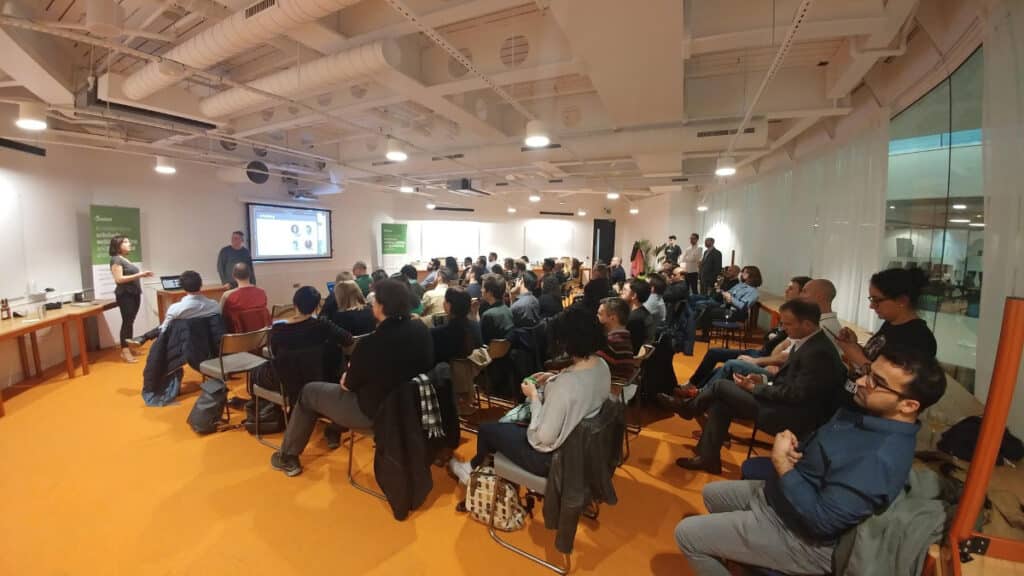 Audience at #FuturePub event in 2019