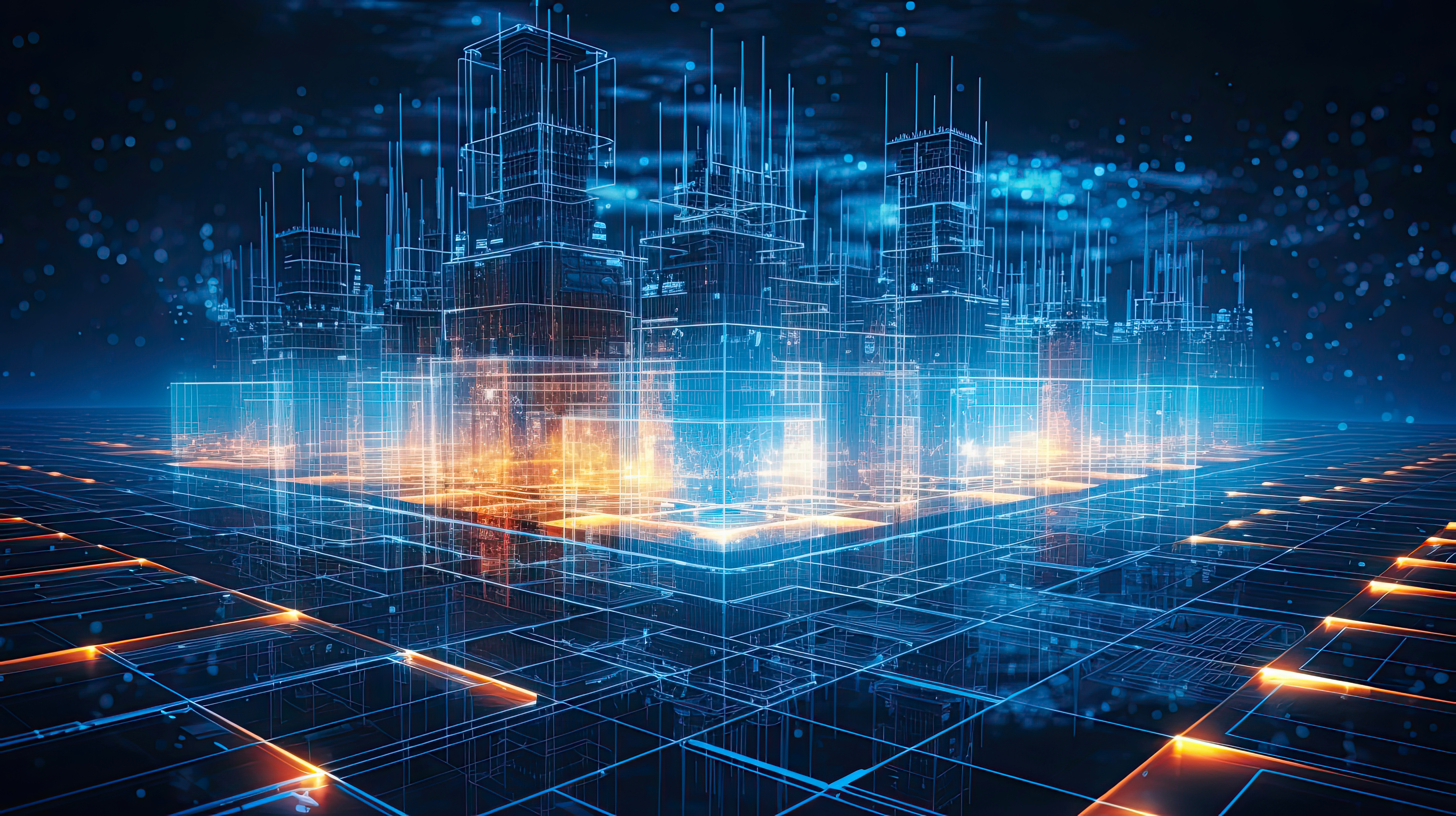 AI generated image of transparent building