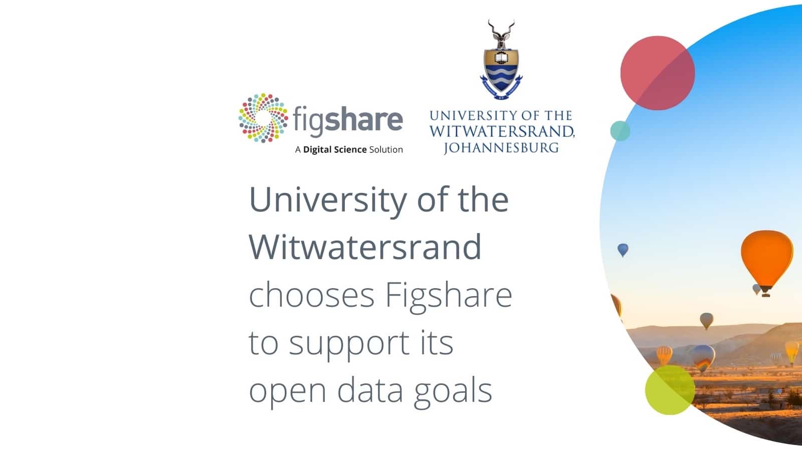 bannet text - University of the Witwatersrand chooses Figshare to support its open data goals