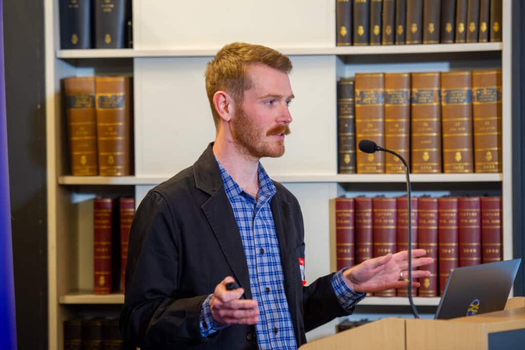 Elliott Lumb  speaking