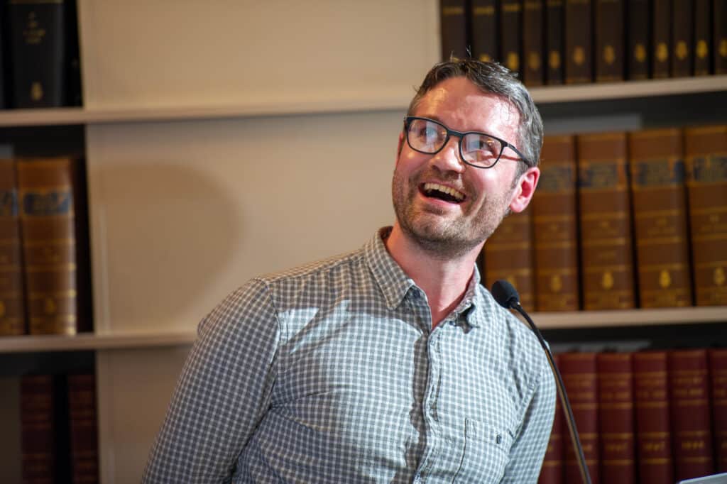 Chris Arthurs speaking