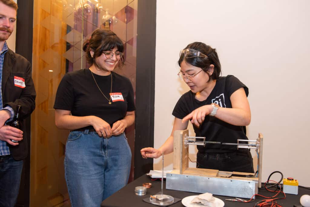 Tish Mehta and two attendees