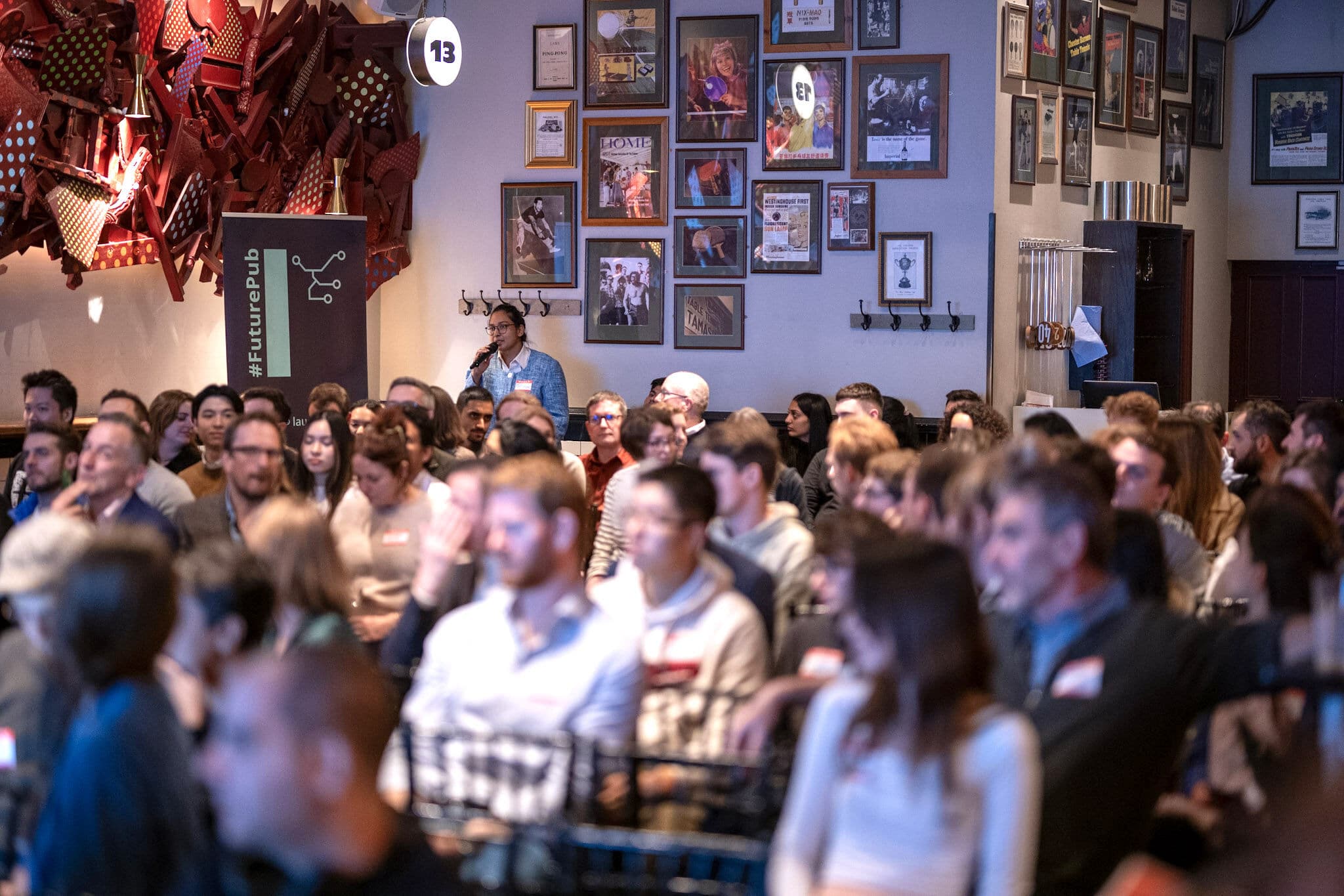 Audience at FuturePub London – The AI edition