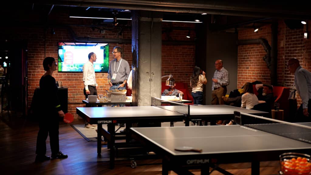 metaphacts social event at table tennis club