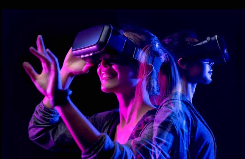 women using IR goggles