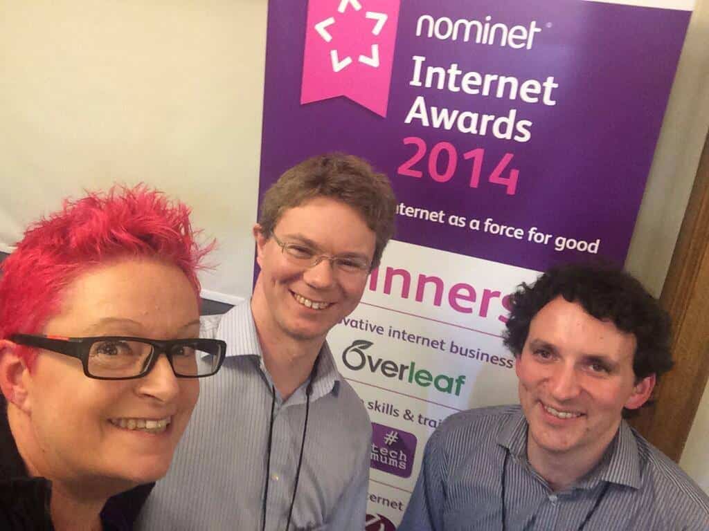 Professor Sue Black with John Hammersly and John Lees-Miller