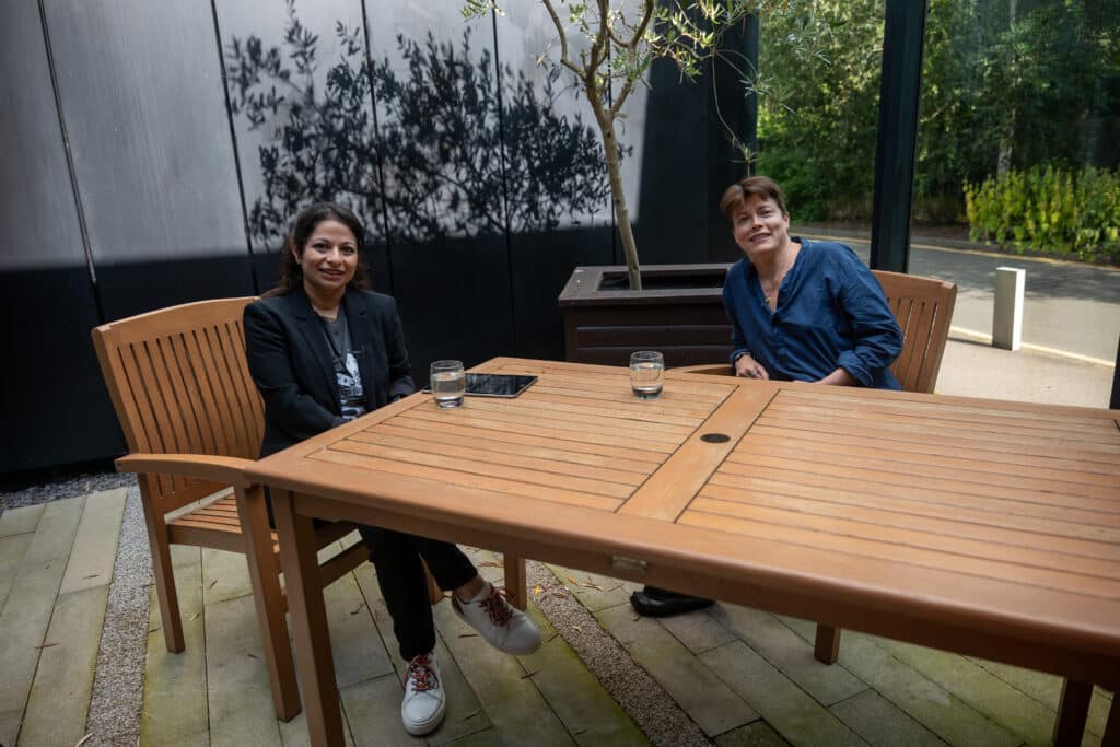 Jenny Reardon and Suze speaking