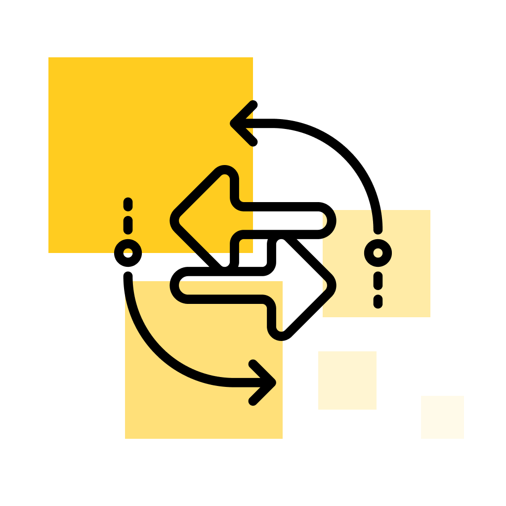 icon of two bidirectional arrows