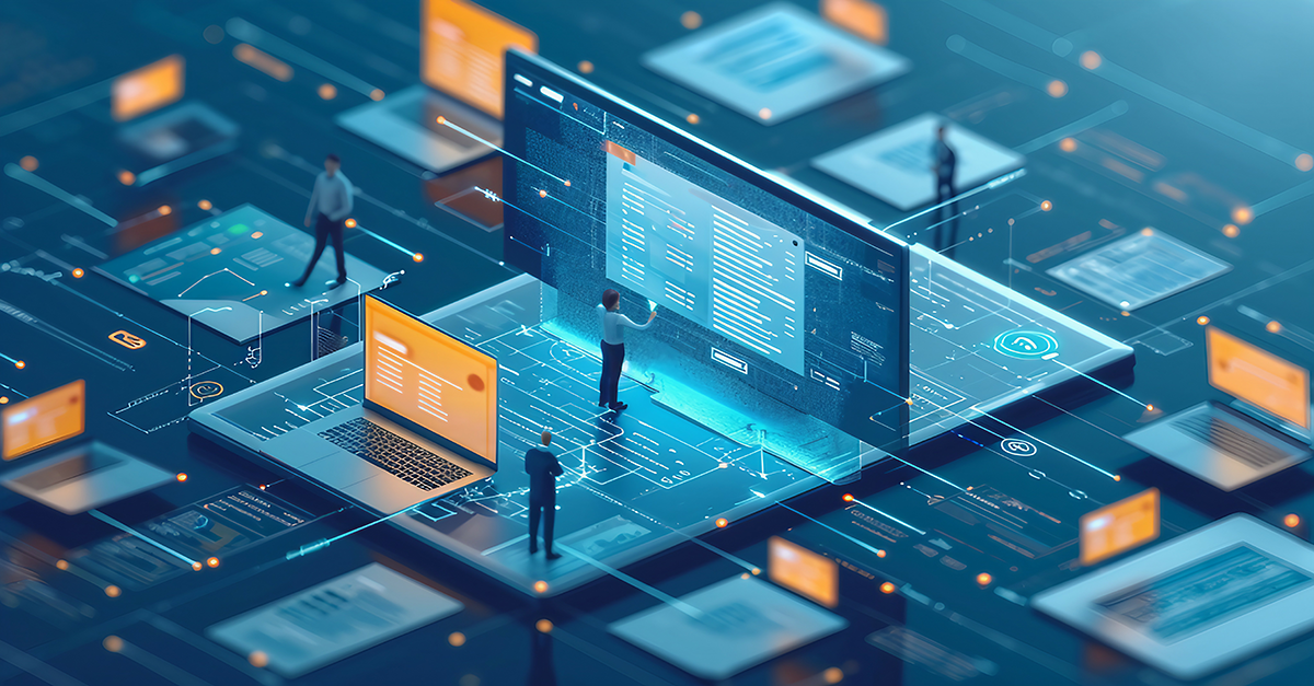 illustration representing information sharing