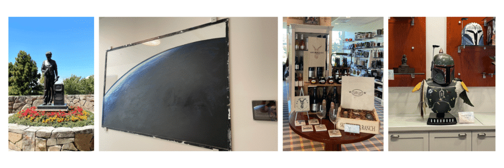 photo collage showing scenes from the Letterman Digital Arts Center